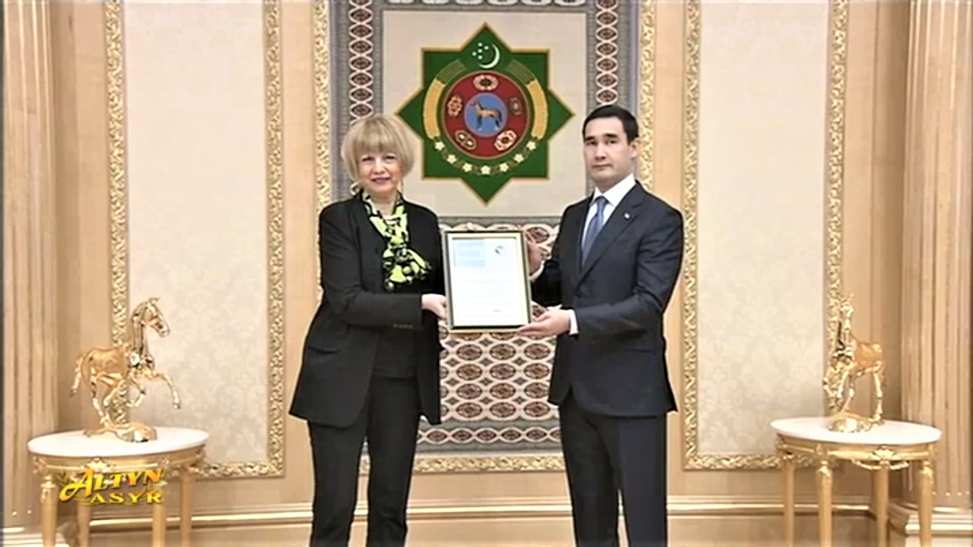 osce-secretary-general-presented-certificates-arkadag-city-and-turkmenbashi-port-head-turkmenistan