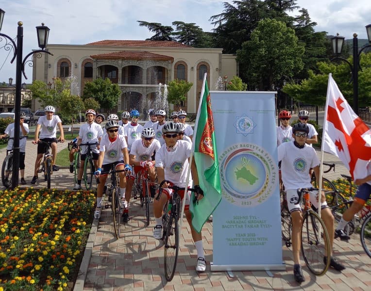 A bike ride dedicated to the World Bicycle Day was held in Tbilisi