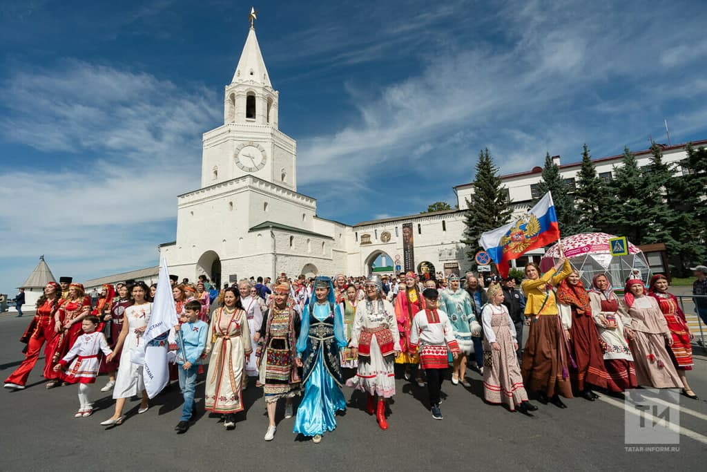 Turkmen students took part in the Peoples' Friendship Parade in Kazan on the Day of Russia
