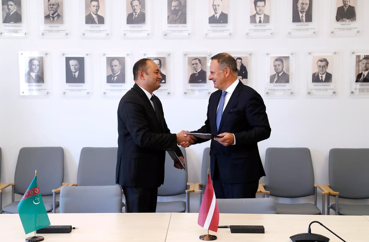 Joint plans on transport and transit were outlined at the Turkmen-Latvian meeting in Riga
