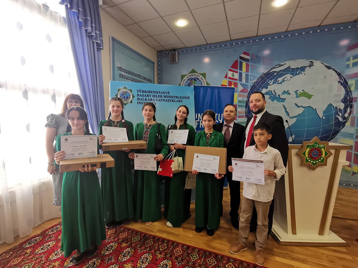 The winners of the Olympiad in French were awarded in Ashgabat