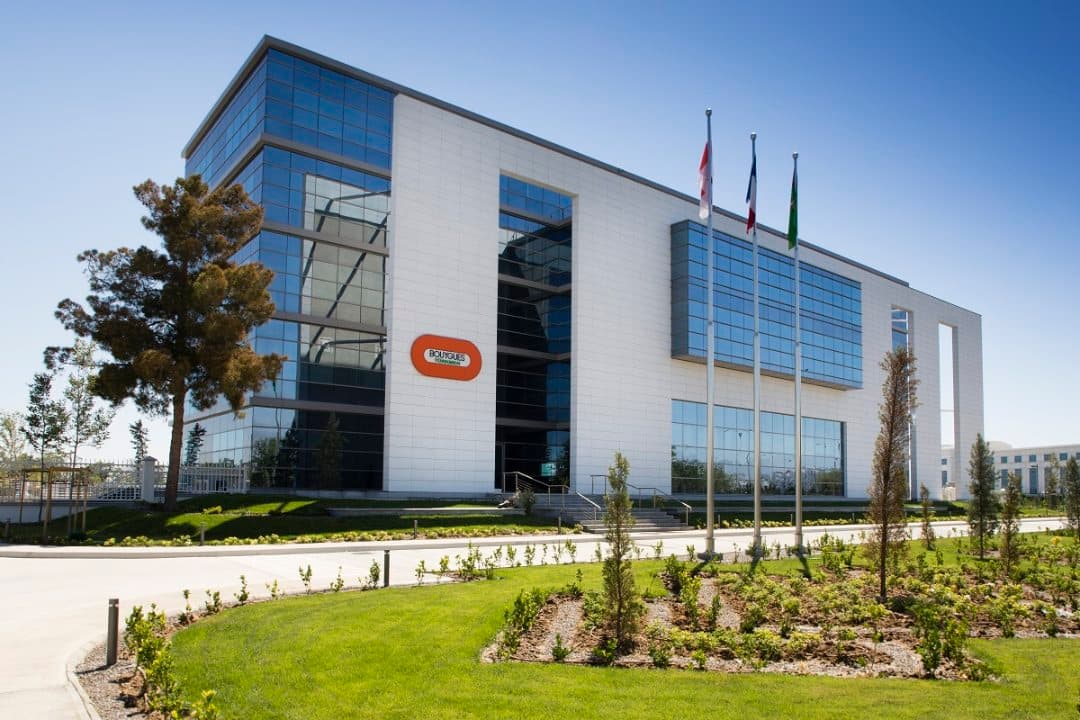 The main office of Bouygues Turkmen in Ashgabat installed solar panels