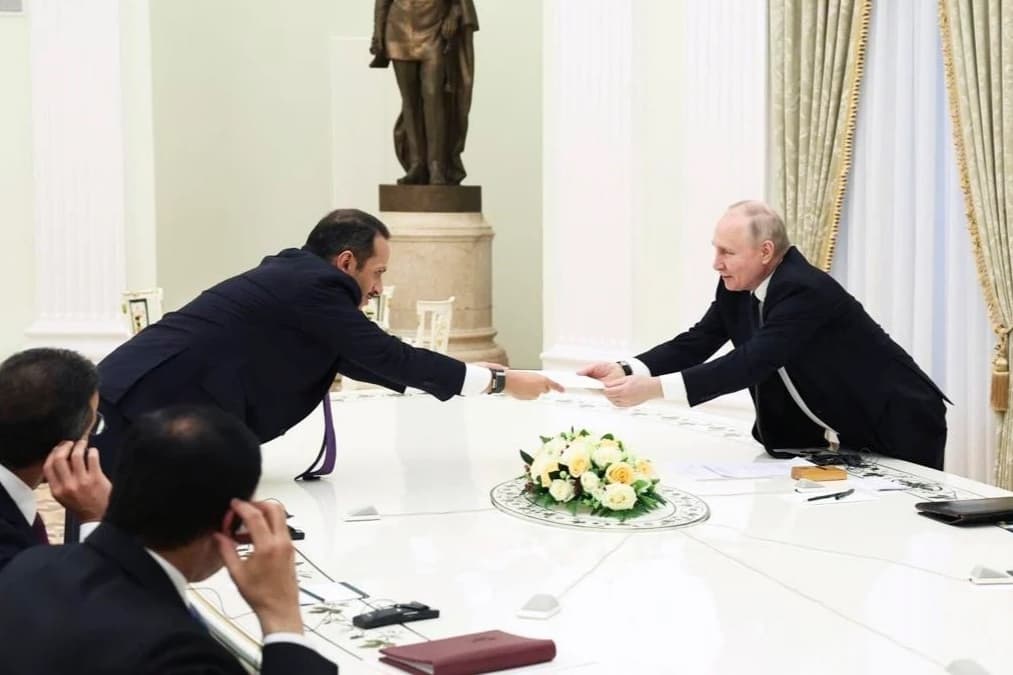 Putin held talks with the Prime Minister of Qatar
