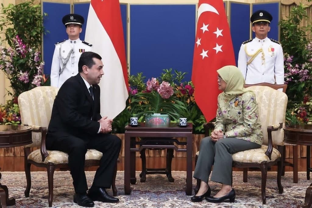 The new Turkmen Ambassador discussed cooperation between the two countries with the President of Singapore