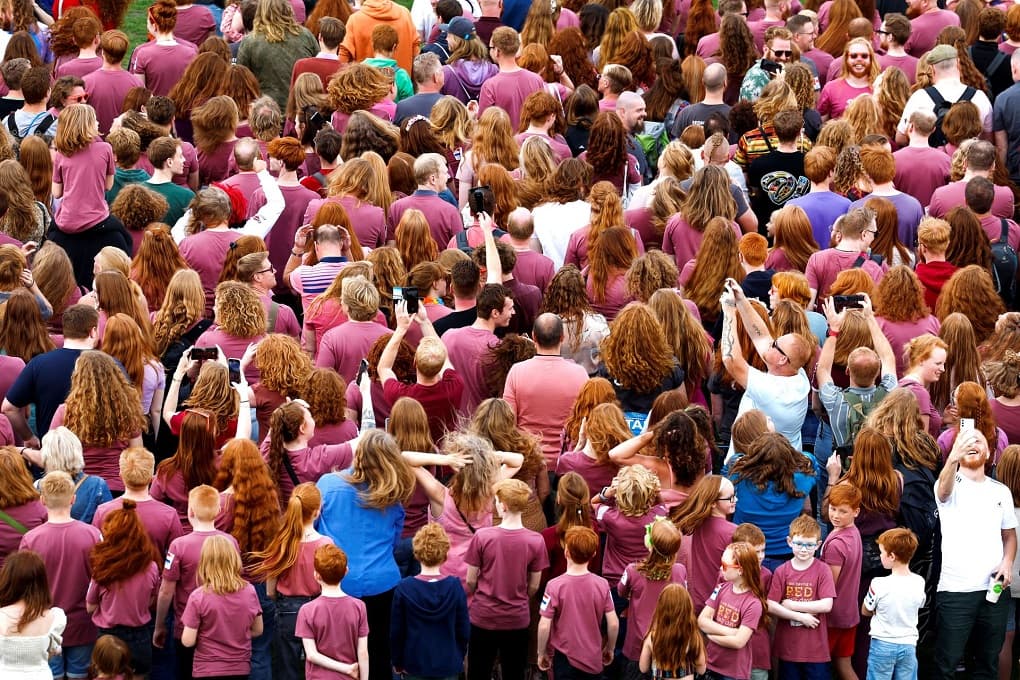 50 shades of red: thousands of owners of fiery hair gathered in the Netherlands