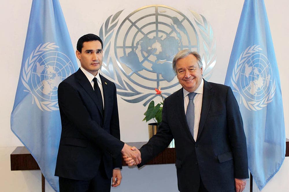 Serdar Berdimuhamedov met with UN Secretary General Antonio Guterres