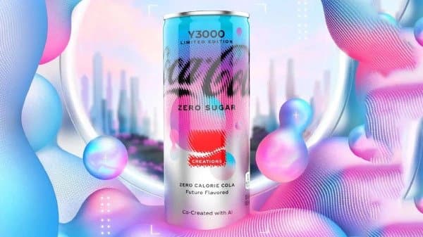 Coca-Cola introduced a new futuristic drink of the future, created using AI