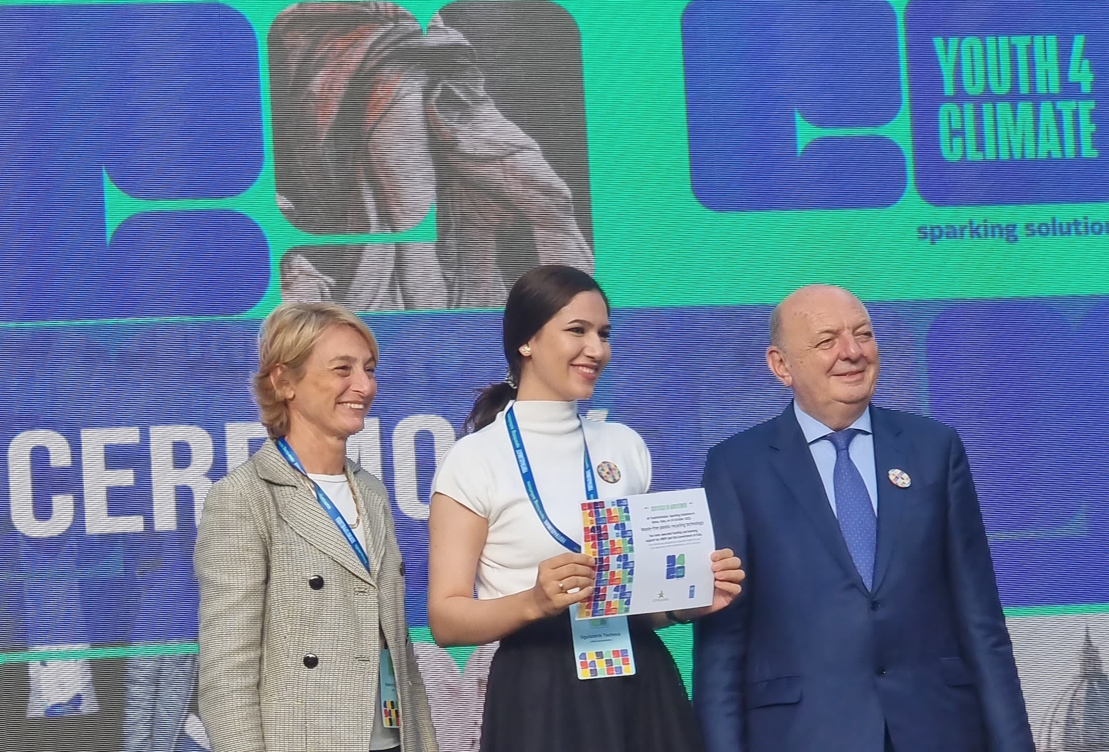 A young researcher from Turkmenistan wins a grant at a climate competition in Rome