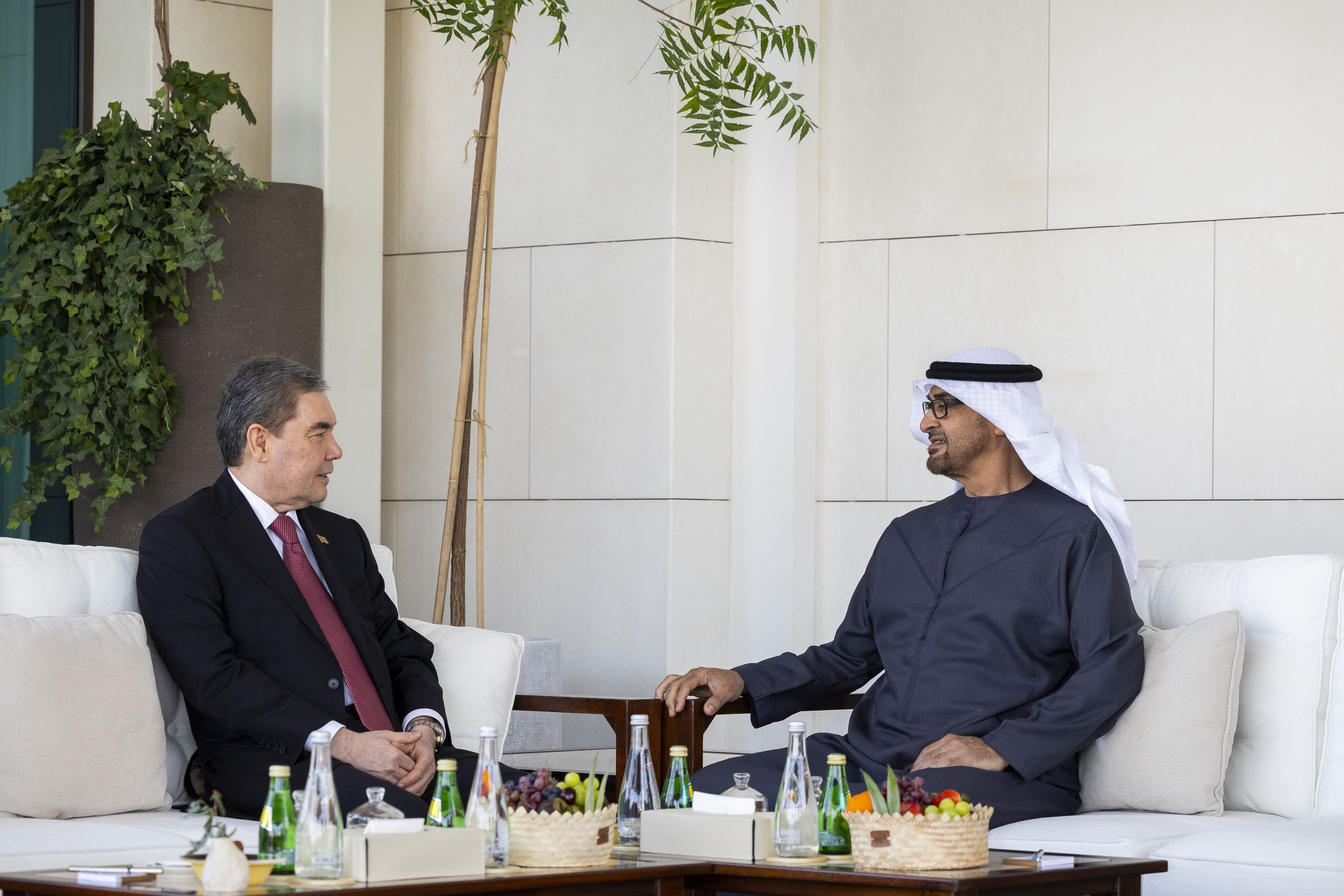 The head of the Halk Maslakhaty of Turkmenistan met with the President of the UAE