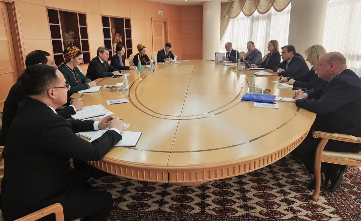 Preparations for the meeting of ministers of the European Union and Central Asia in Turkmenistan were discussed