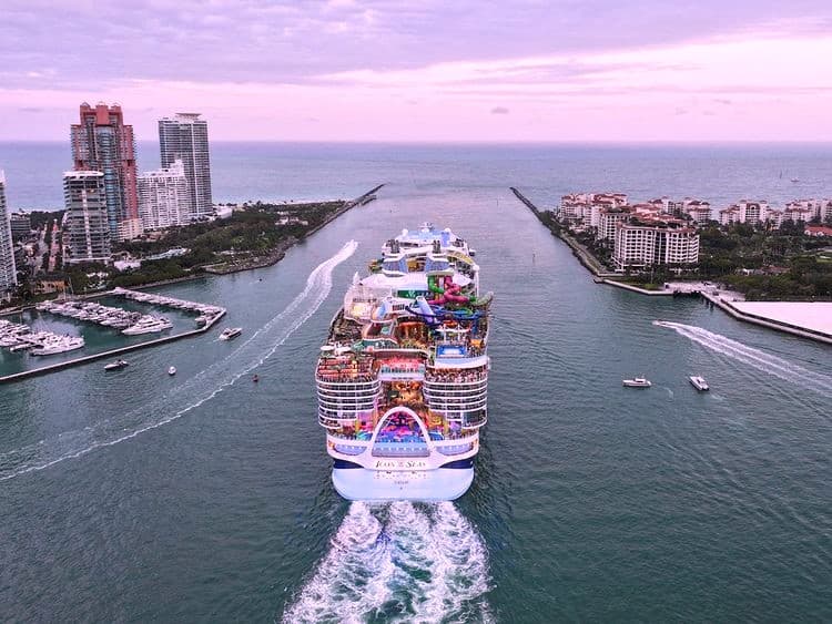 The world's largest cruise ship, Icon of the Seas, has set sail for its maiden voyage.