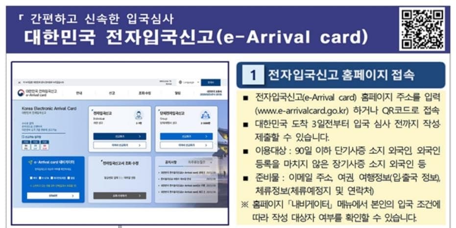 South Korea introduces electronic immigration card system for foreigners