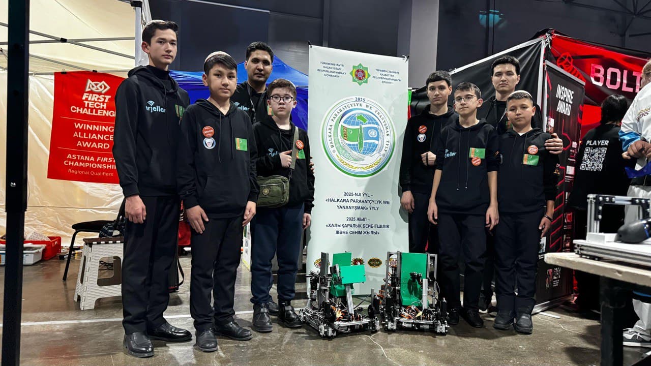 Turkmen young engineers participate in the International Robotics Championship "Almaty Tech Cup - 2025"