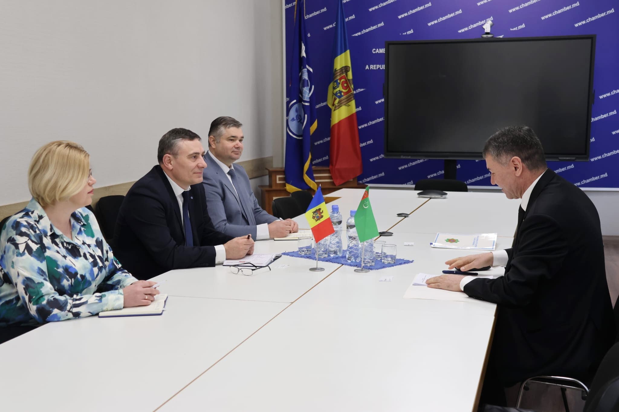 Ambassador of Turkmenistan discussed cooperation issues with the leadership of the Chamber of Commerce and Industry of Moldova