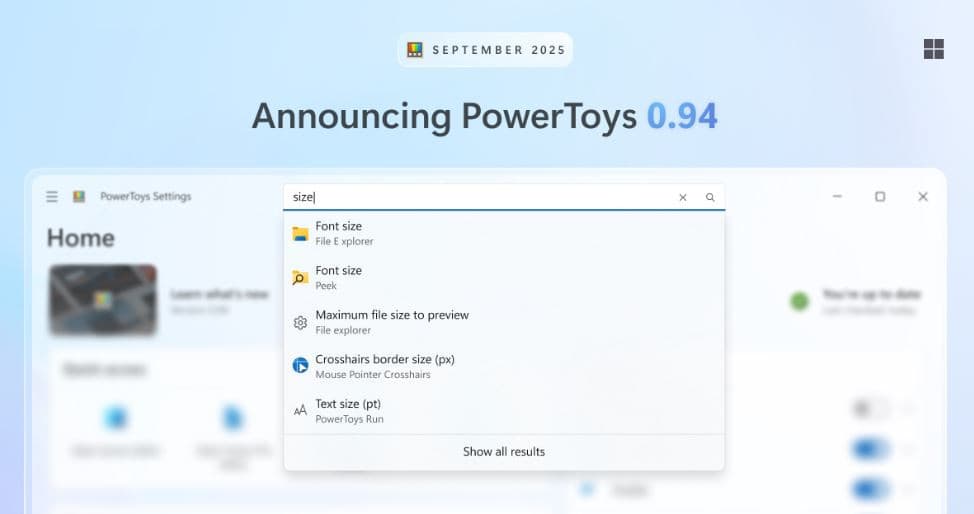Microsoft обновила PowerToys: что нового в версии 0.94