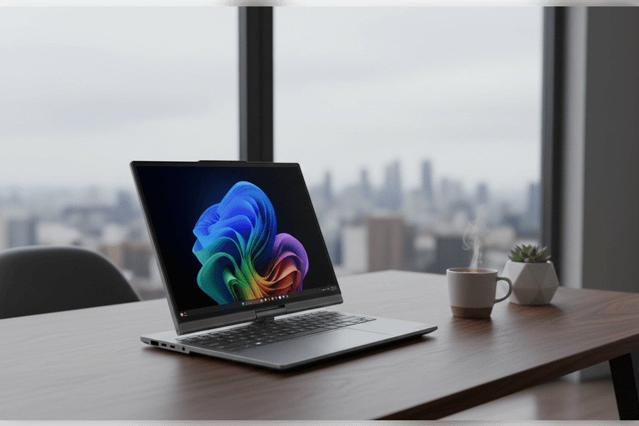 lenovo-noutbuk-s-zhivym-ekranom-povorachivaetsya-za-polzovatelem