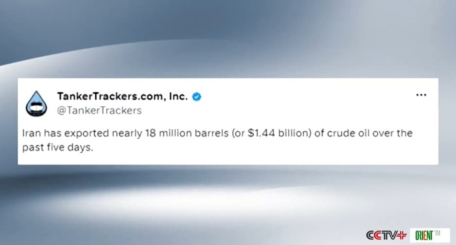 Iran exports 18 million barrels of oil in 5 days after signing memorandum with the US