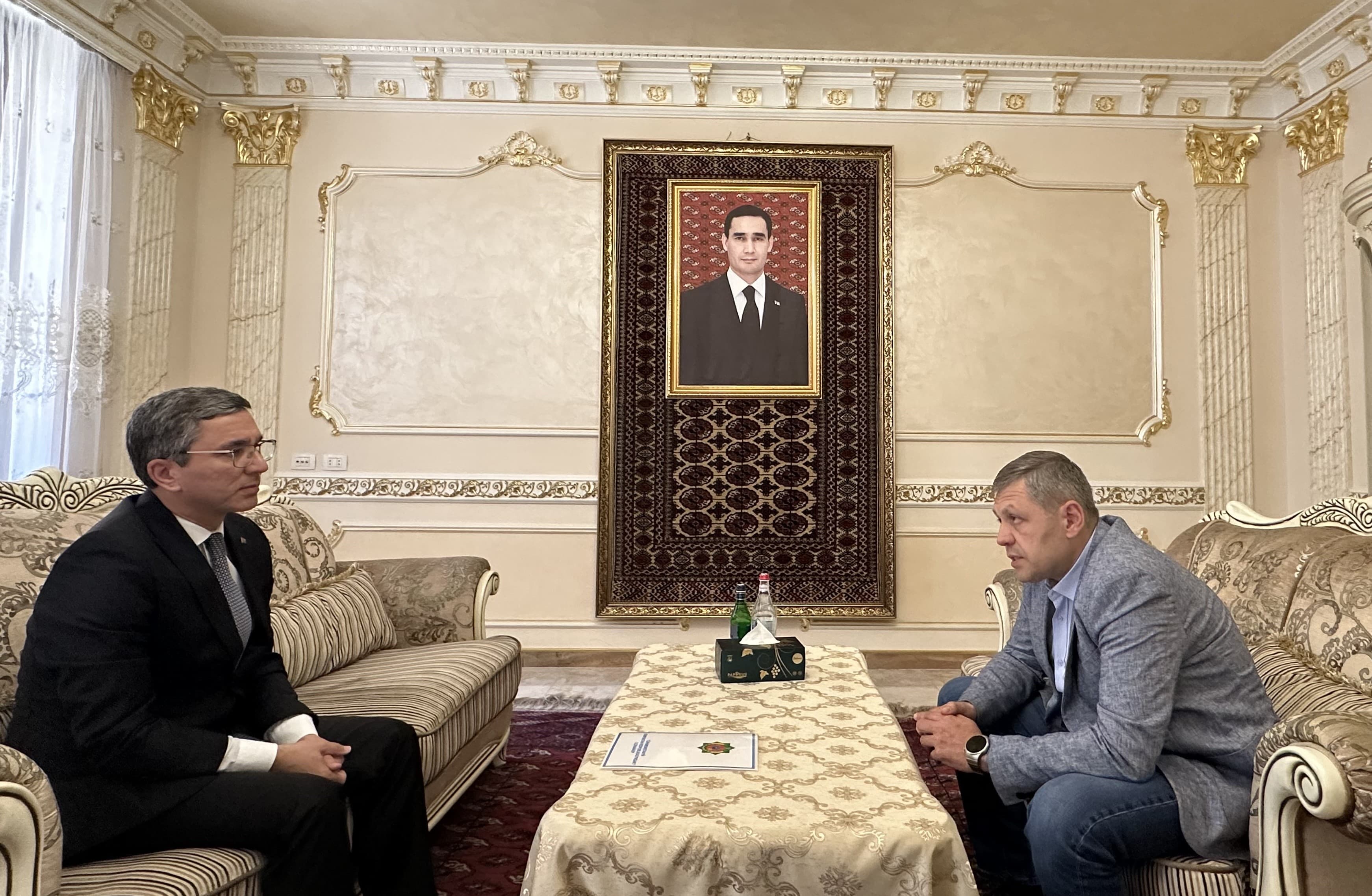 The Ambassador of Turkmenistan held a meeting with the Vice President of the Chamber of Commerce and Industry of Armenia