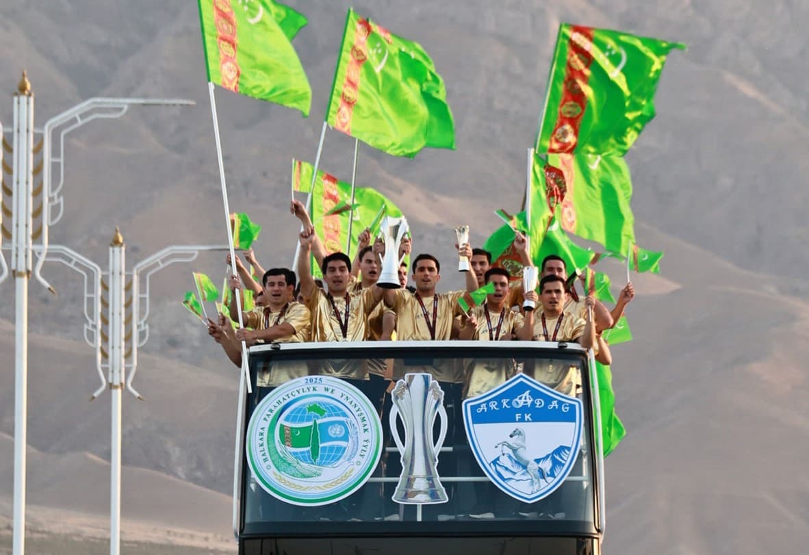 Arkadag hosts celebration in honor of football club's victory in AFC Challenge League