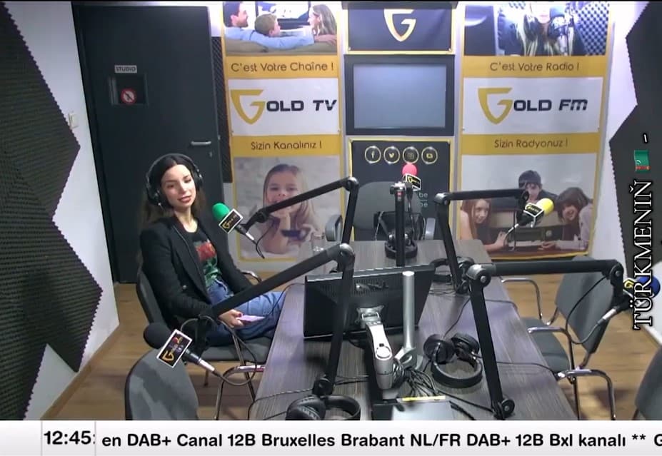 Derya Soysal Honours Turkmen Poet Magtymguly Pyragy on Gold FM in Brussels▶️