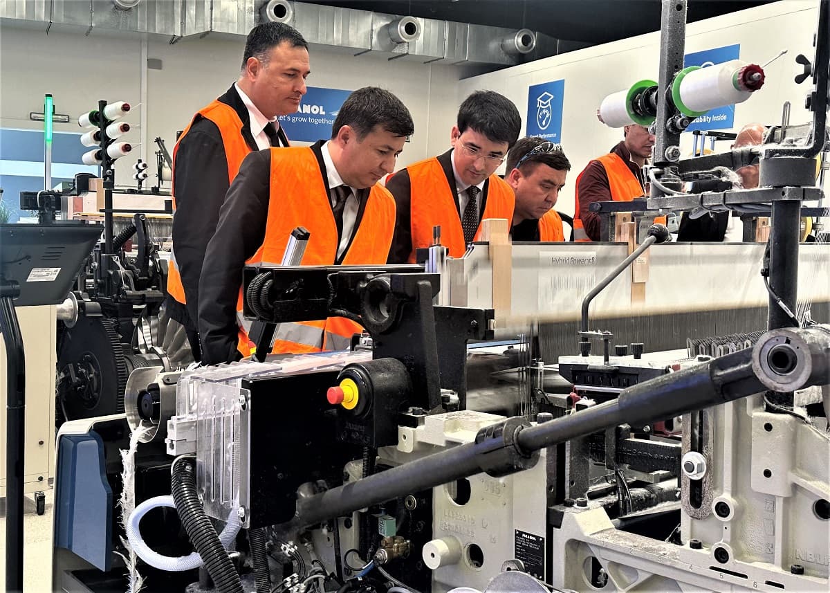 Head of Turkmenistan's Ministry of Textiles visits global leader in industry equipment in Belgium