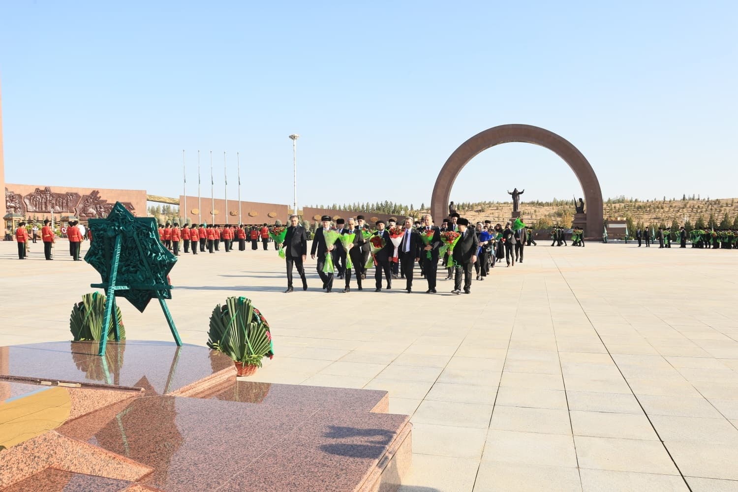 president-turkmenistan-took-part-ceremony-occasion-day-remembrance