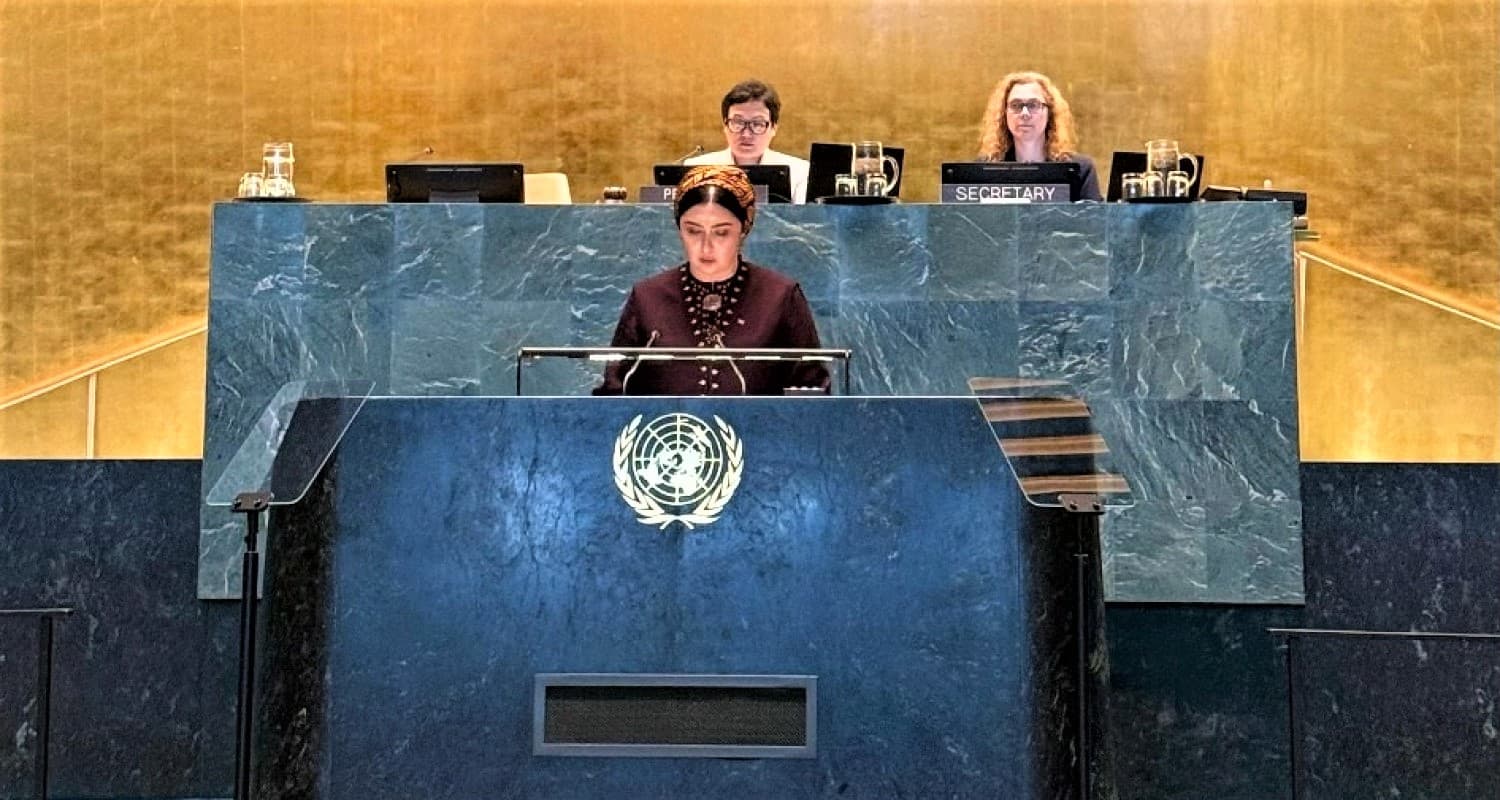 Myahri Byashimova Spoke at the UN High-Level Meeting on Regional Peace Zones