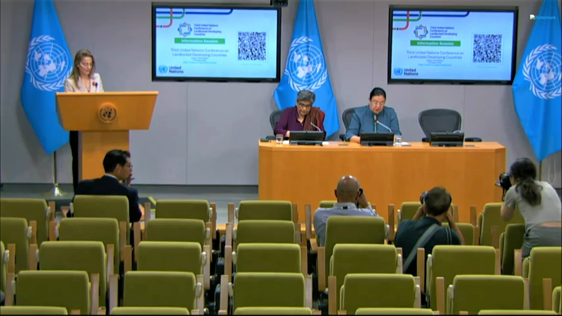 Briefing on LLDC3 Conference held at UN Headquarters in New York