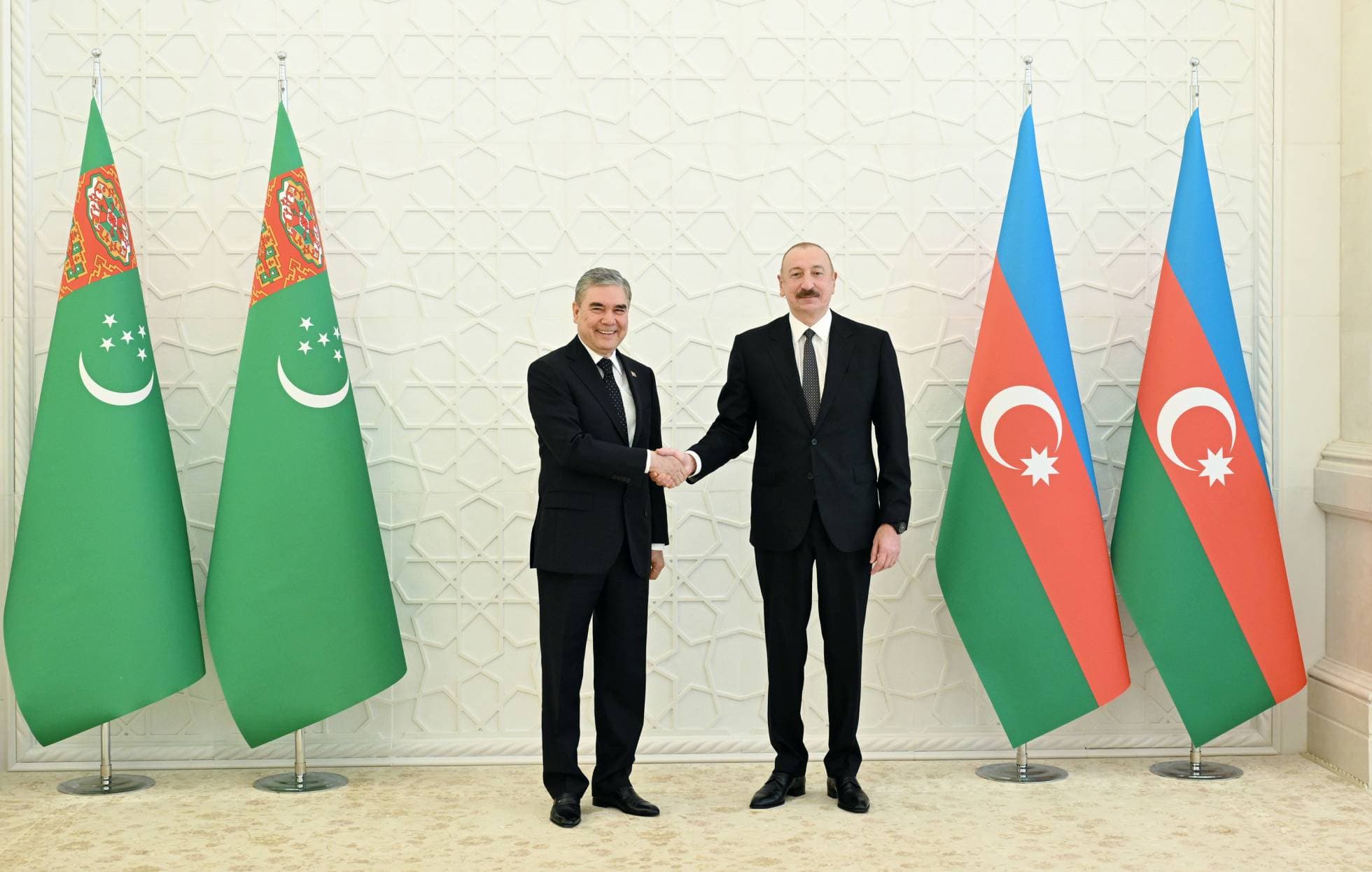 Gurbanguly Berdimuhamedov Met with Ilham Aliyev