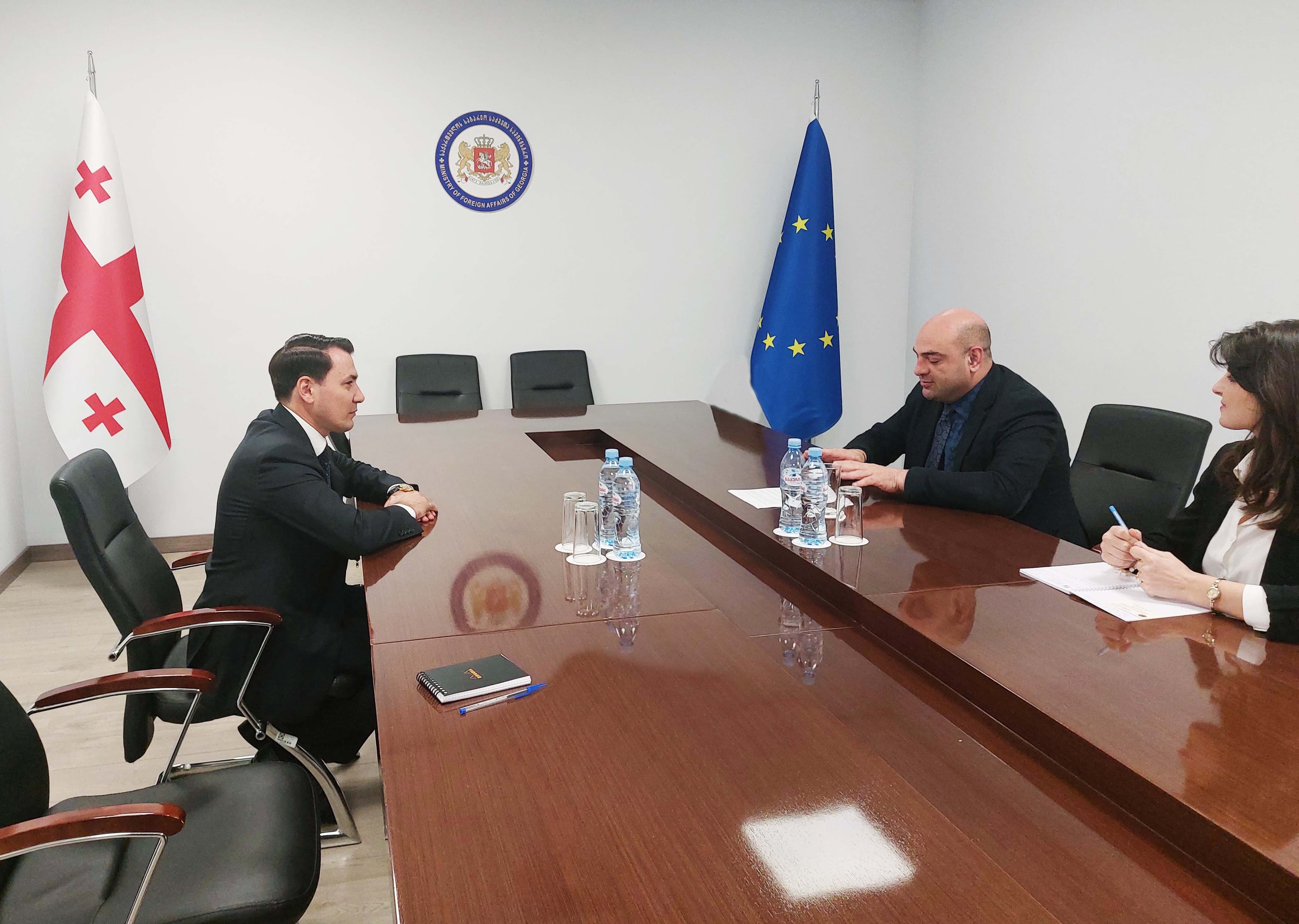 Meeting of the Ambassador of Turkmenistan at the Ministry of Foreign Affairs of Georgia