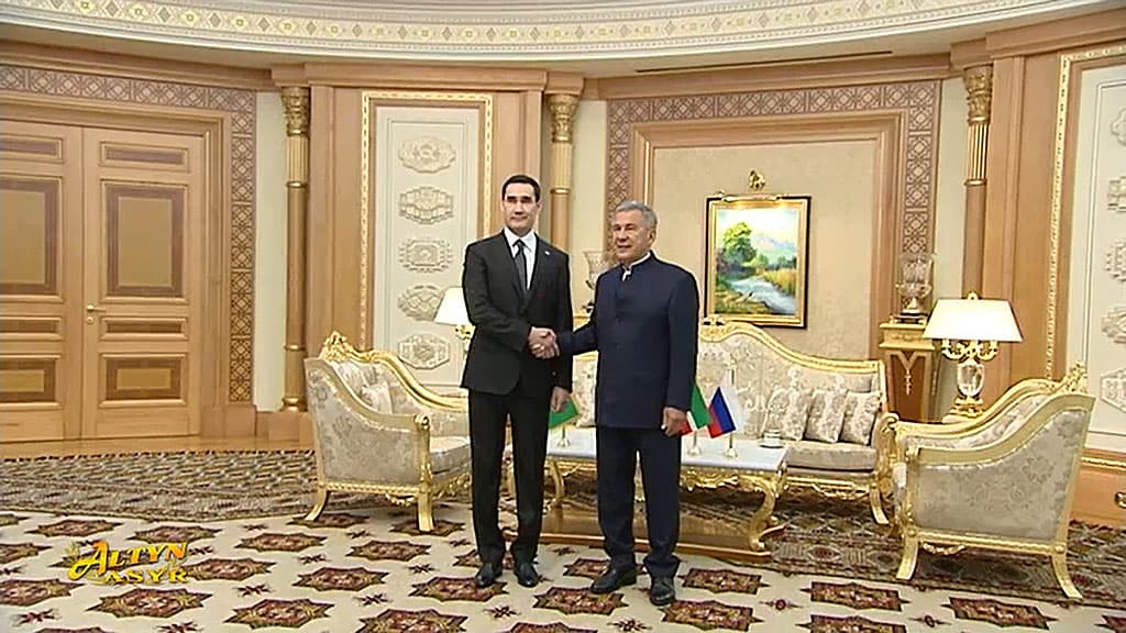 The President of Turkmenistan held meetings with Minnikhanov and heads of foreign companies
