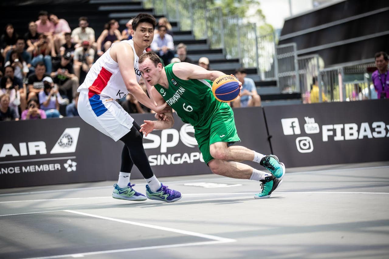Сборная Туркменистана одержала первую победу в матче отбора Кубка Азии по баскетболу 3x3