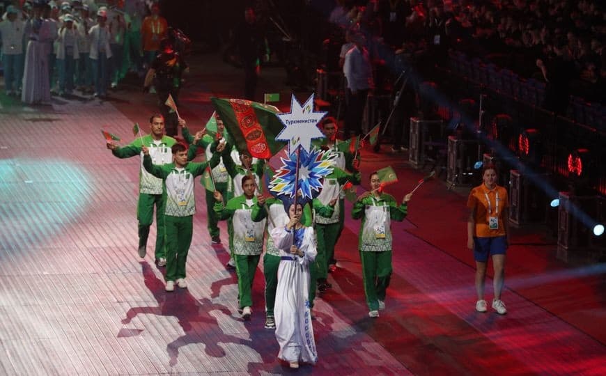Turkmen athletes took part in the opening ceremony of the II Games of the CIS countries