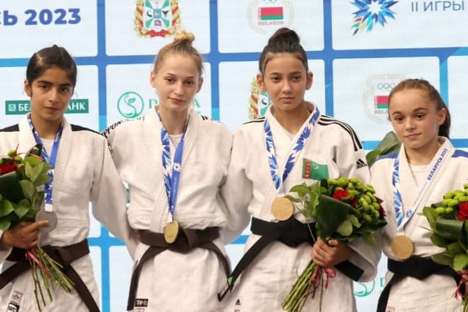 Turkmen judokas won two bronze medals at the II Games of the CIS countries
