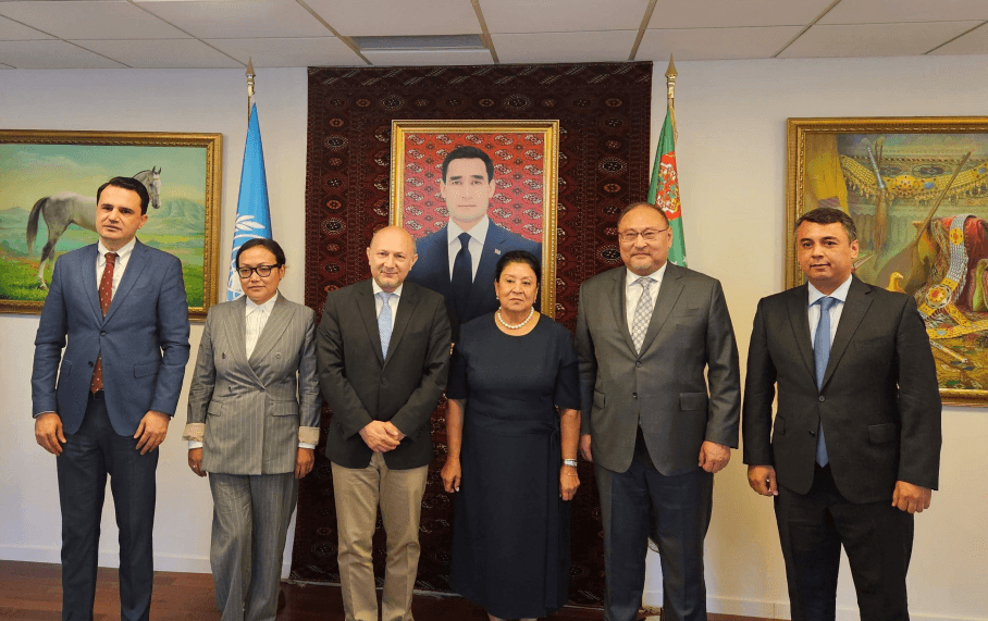 Kakha Imnadze gave a briefing at the Turkmen Permanent Mission to the UN