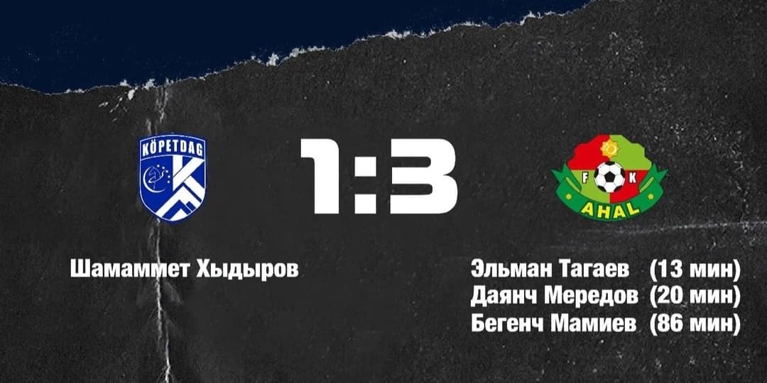 Dzhaparov's successful debut and Mammiev's masterpiece goal: "Akhal" defeated "Kopetdag"