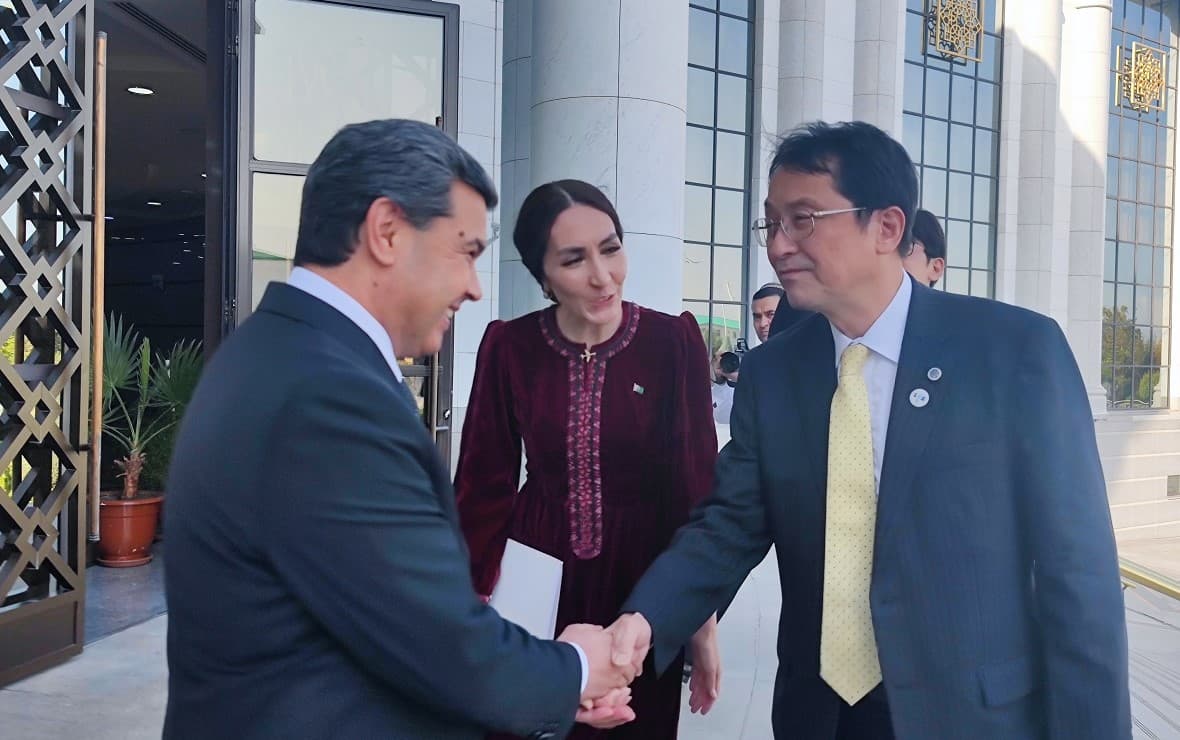 The delegation of the University of Tsukuba visited the IIMFA of the Ministry of Foreign Affairs of Turkmenistan