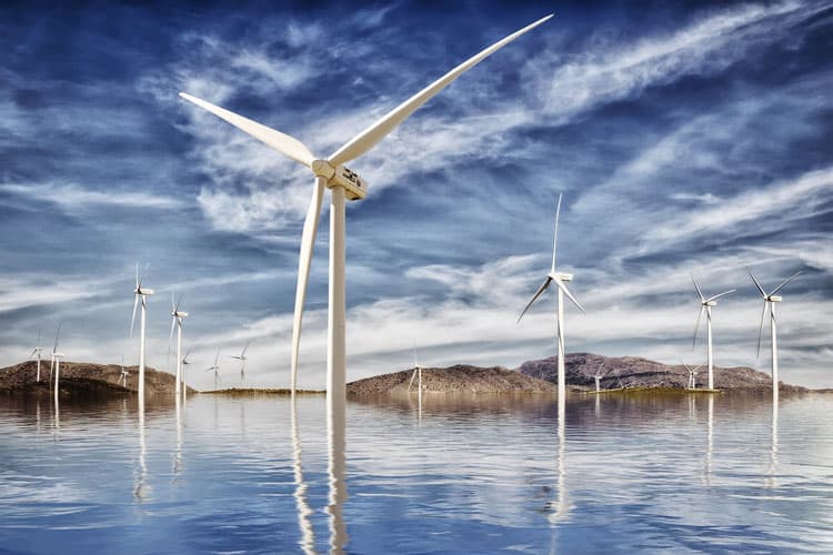 In China, the production of electricity without the use of fossil fuels has increased