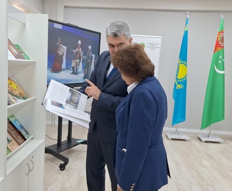 Turkmen culture is presented at the exhibition at the Eurasian National University in Kazakhstan