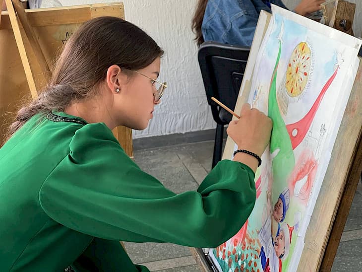 Young artists from Turkmenistan became winners in fine arts at the Delphic Games in Bishkek