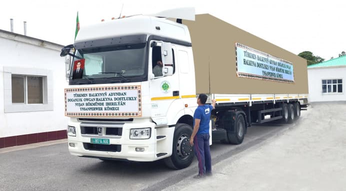 Turkmenistan has sent humanitarian aid to victims of the earthquake in Afghanistan