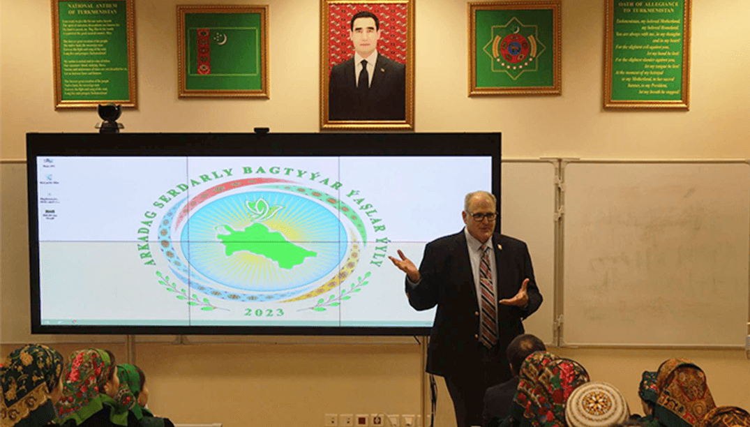 Vice-President of Lincoln University held a lecture for students of the Turkmen university