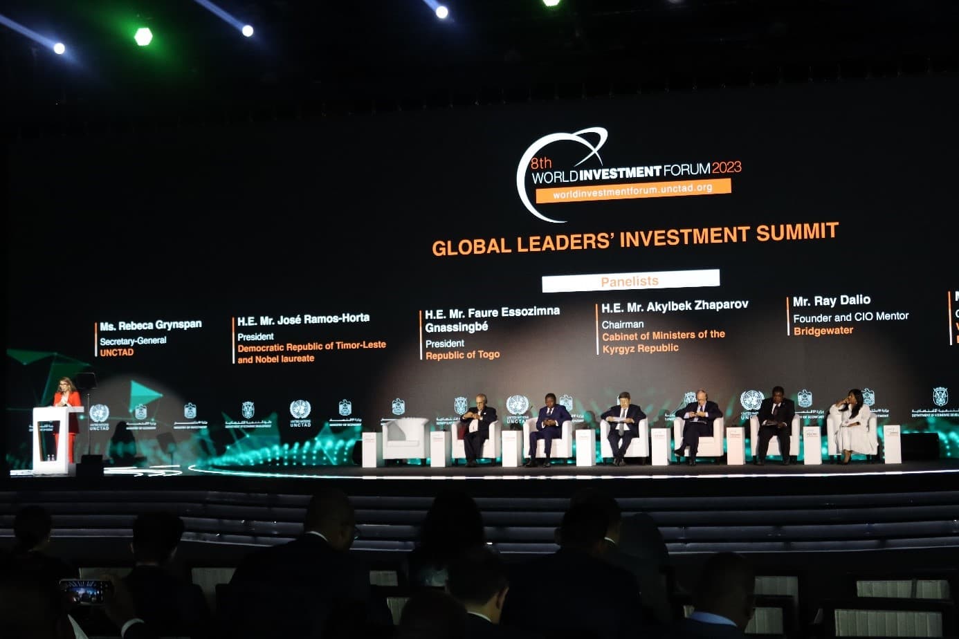 Representatives of Turkmenistan participate in the World Investment Forum in Abu Dhabi