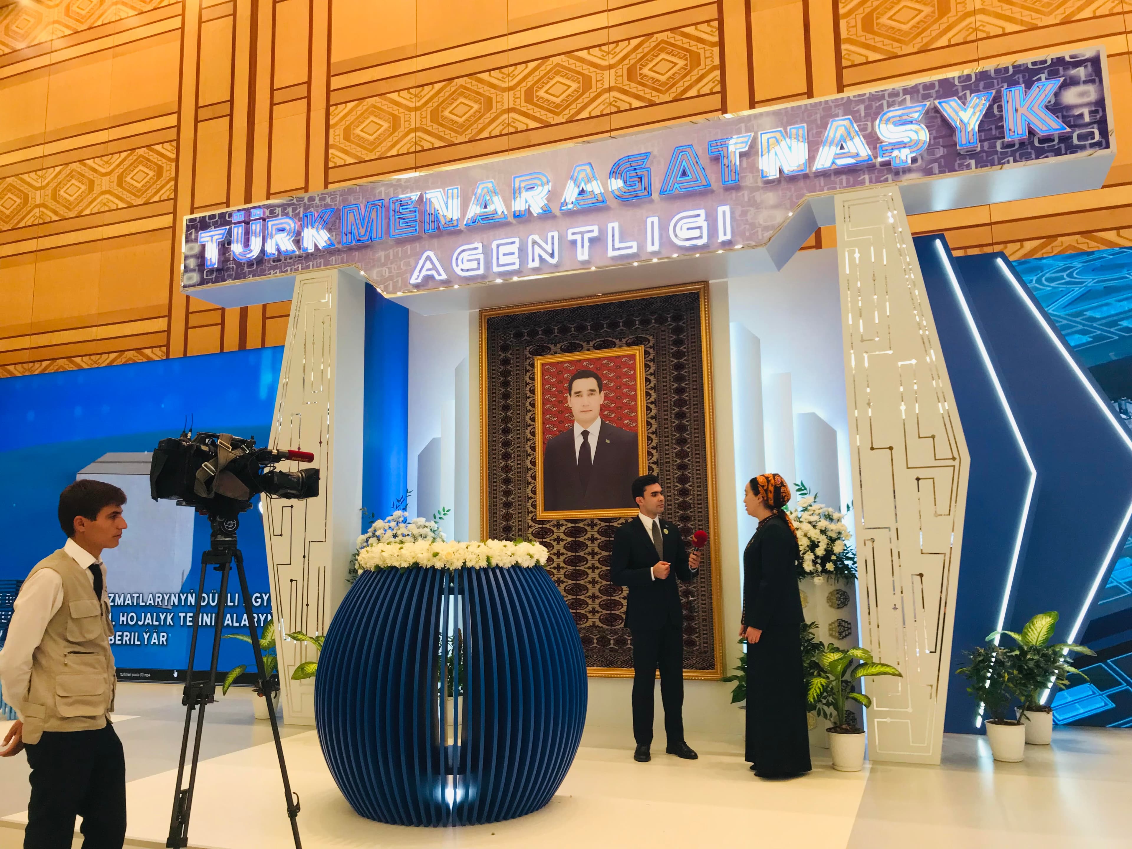 The international exhibition "Turkmentel-2023" is being held in Ashgabat