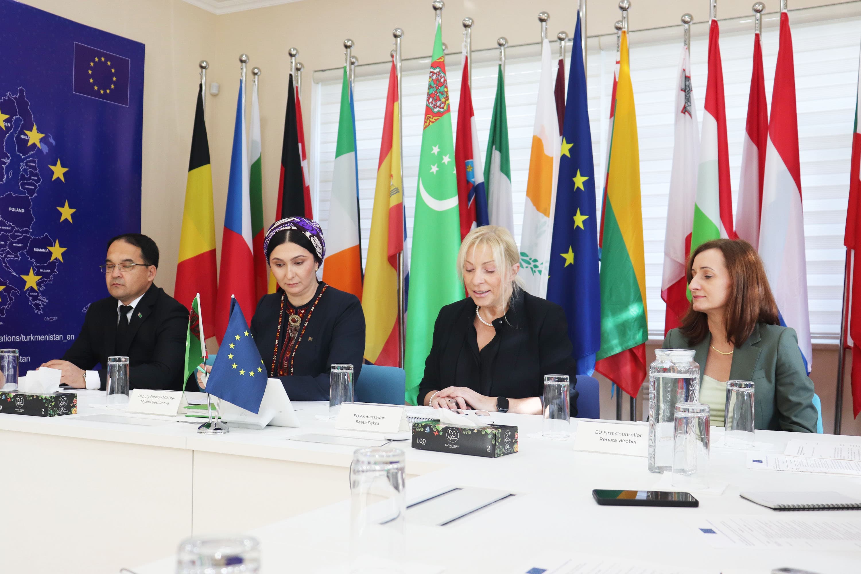 Press Conference dedicated to the 30th anniversary of diplomatic relations between the European Union and Turkmenistan