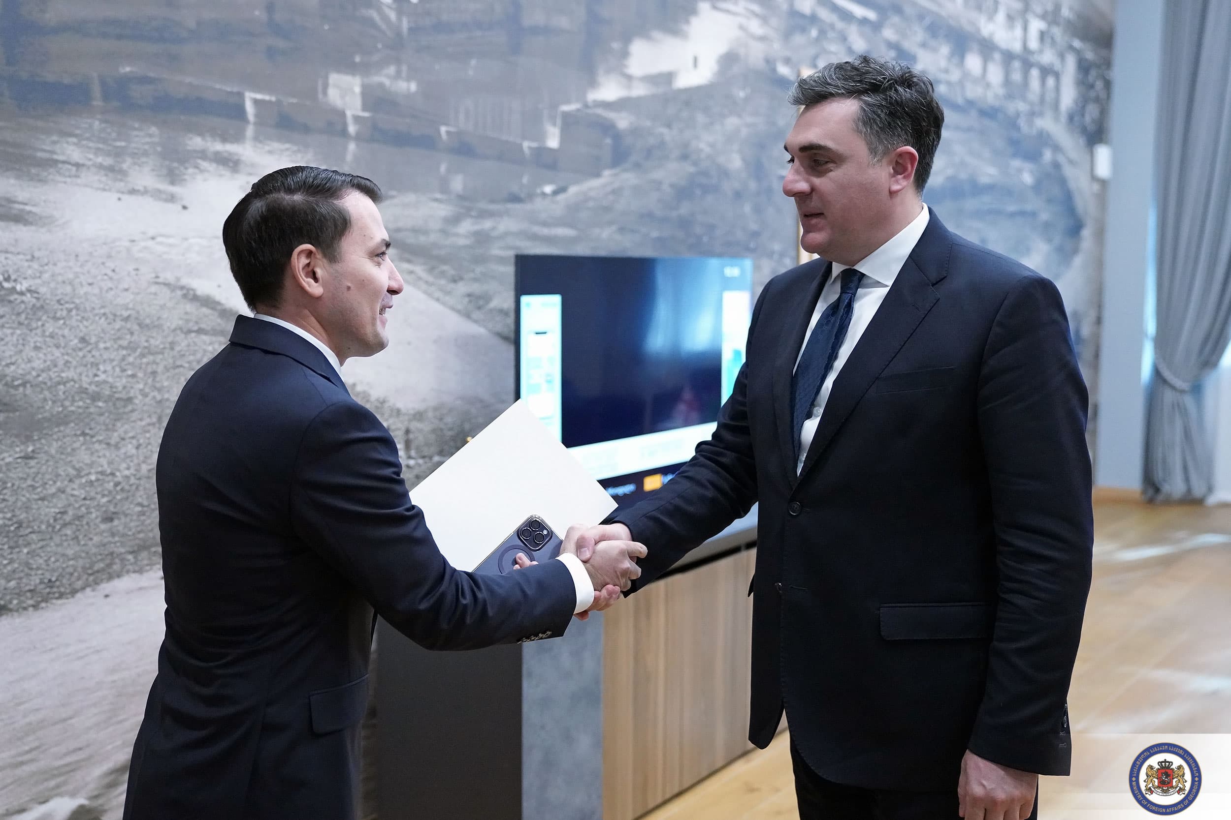 Meeting of Ambassador of Turkmenistan in Georgia with Minister of Foreign Affairs of Georgia