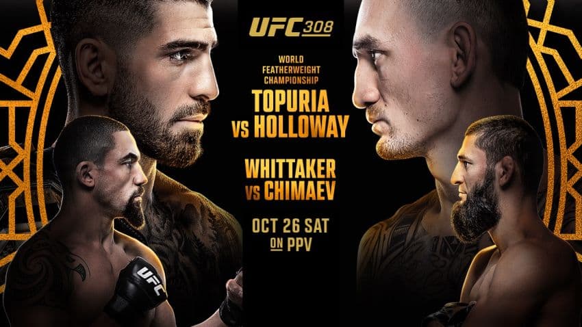 UFC 308: во сколько начало и где смотреть бои Топурии и Чимаева?