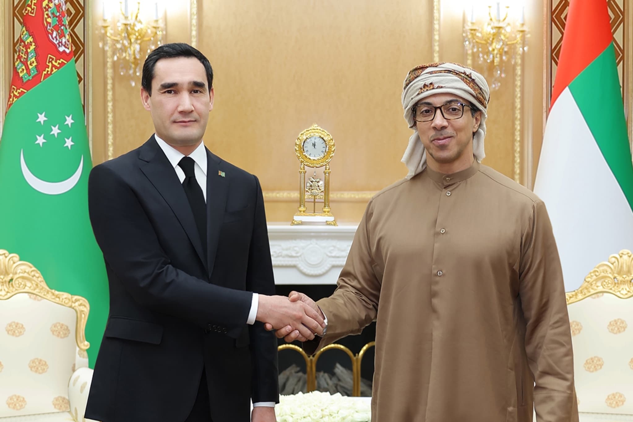 President of Turkmenistan meets with Vice President, Deputy Prime Minister of the United Arab Emirates