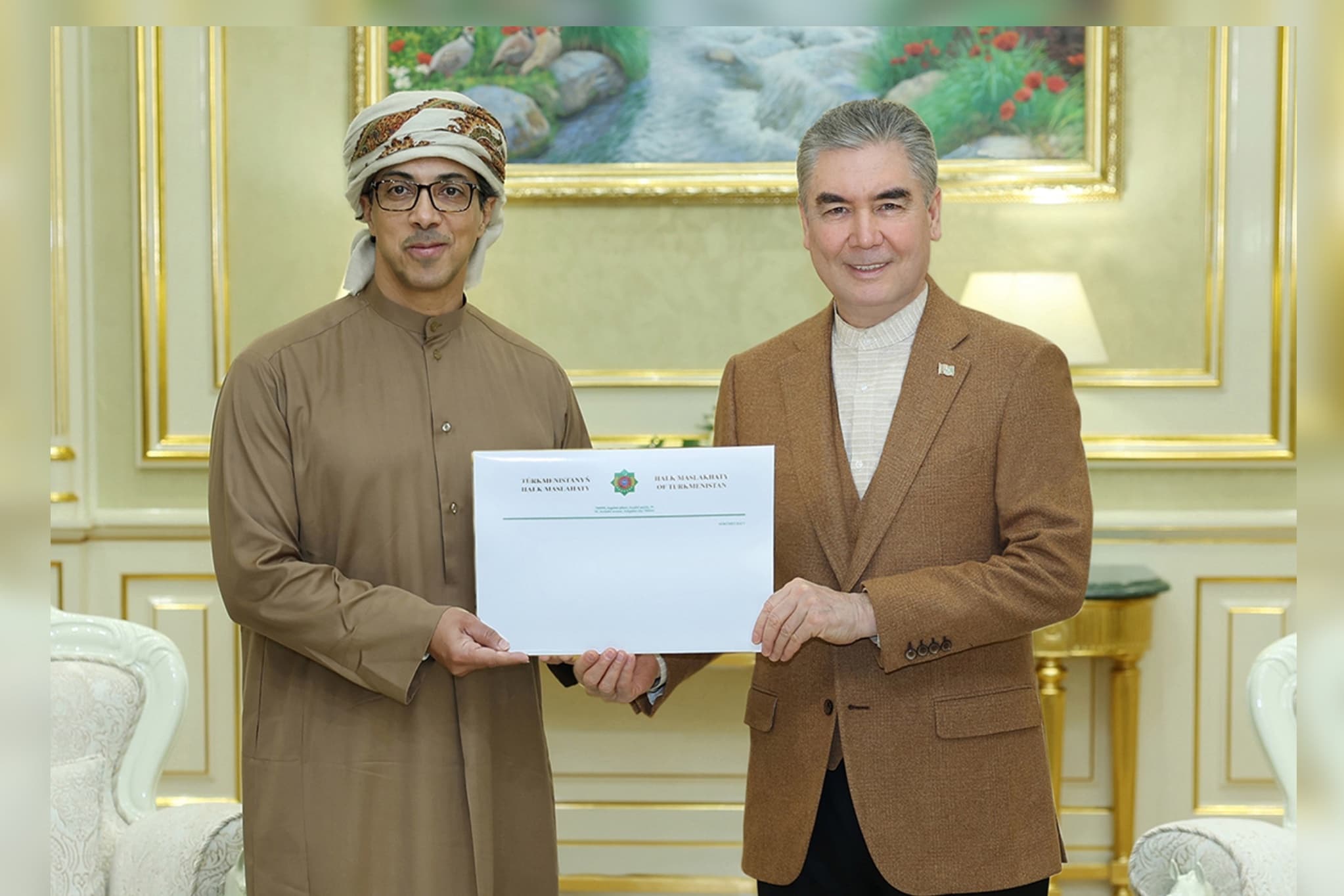 National Leader of the Turkmen People meets with Vice President, Deputy Prime Minister of the United Arab Emirates