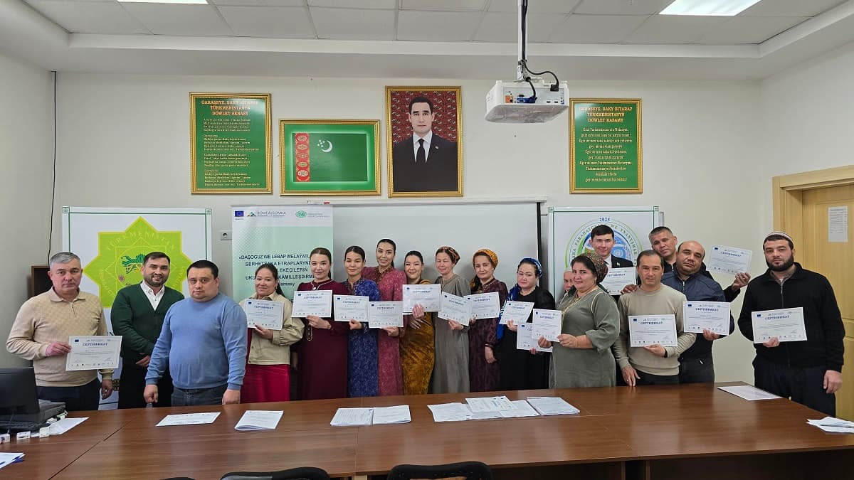 Завершен второй этап программы для молодых предпринимателей Туркменистана